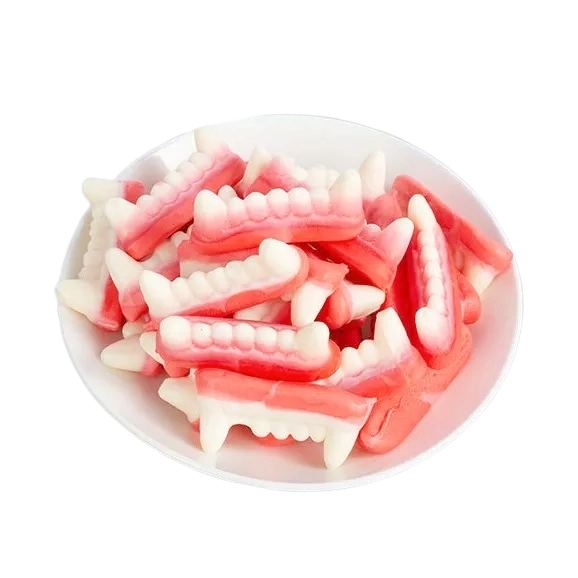 Manufacturer Wholesale Halal OEM Hot Sell Tooth Shape Fruity Flavor Gummy Candy