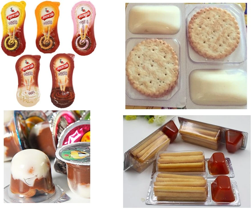 Finger Biscuit Chocolate Cream Cup Filling Sealing Machine