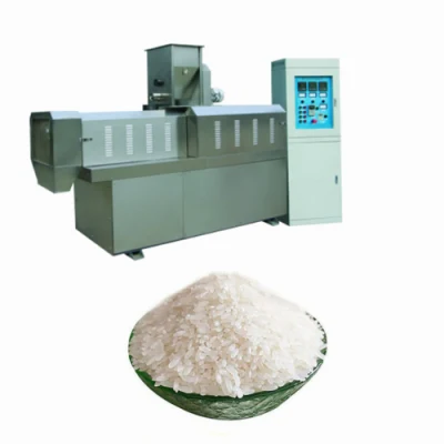 Produttore di macchine nutrienti per la riseria del riso artificiale che realizza una linea di produzione di macchine da 500 kg / h in Cina